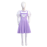 K-12 Purple Dress Kids Melanie Martinez K 12 Cosplay Costume White Embroider Sleeves